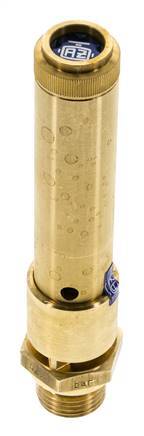 G 1/2'' Brass Pre-Set Safety Valve 49 bar (710.7 psi) DN 10