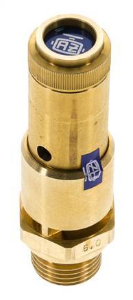 G 1/2'' Brass Pre-Set Safety Valve 4.8 bar (69.62 psi) DN 10