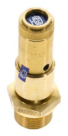 G 3/4'' Brass Pre-Set Safety Valve 4.9 bar (71.07 psi) DN 10