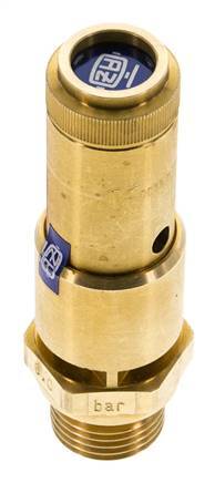 G 1/2'' Brass Pre-Set Safety Valve 6.8 bar (98.63 psi) DN 10