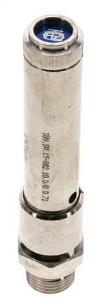 G 1/2'' Nickel-plated Brass Pre-Set Safety Valve 48 bar (696.19 psi) DN 10
