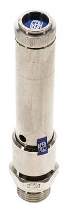 G 1/2'' Nickel-plated Brass Pre-Set Safety Valve 43 bar (623.67 psi) DN 10