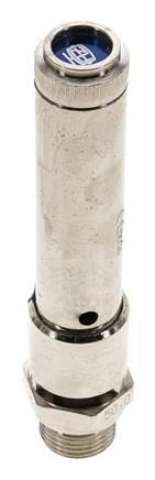 G 1/2'' Nickel-plated Brass Pre-Set Safety Valve 50 bar (725.2 psi) DN 10