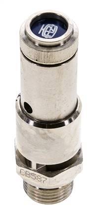 G 1/2'' Nickel-plated Brass Pre-Set Safety Valve 2 bar (29.01 psi) DN 10