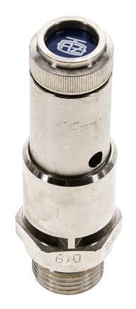 G 1/2'' Nickel-plated Brass Pre-Set Safety Valve 3 bar (43.51 psi) DN 10