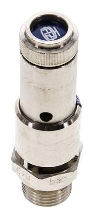 G 1/2'' Nickel-plated Brass Pre-Set Safety Valve 2 bar (29.01 psi) DN 10