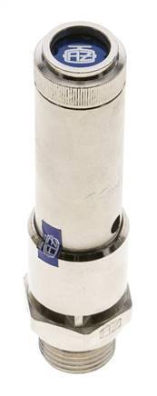 G 1/2'' Nickel-plated Brass Pre-Set Safety Valve 13 bar (188.55 psi) DN 10
