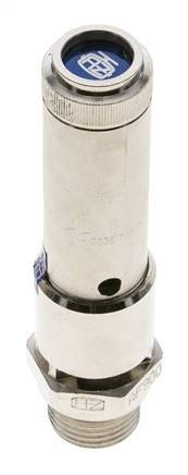 G 1/2'' Nickel-plated Brass Pre-Set Safety Valve 13 bar (188.55 psi) DN 10