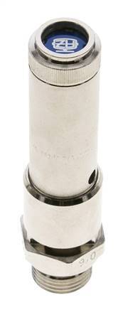 G 1/2'' Nickel-plated Brass Pre-Set Safety Valve 13 bar (188.55 psi) DN 10