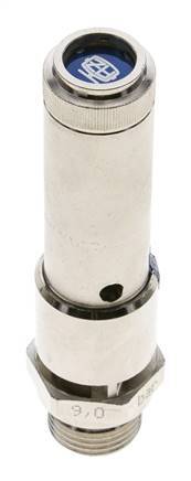 G 1/2'' Nickel-plated Brass Pre-Set Safety Valve 40 bar (580.16 psi) DN 10