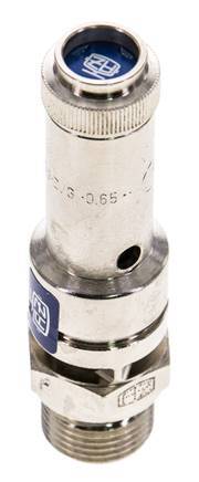 G 3/8'' Nickel-plated Brass Pre-Set Safety Valve 3 bar (43.51 psi) DN 8