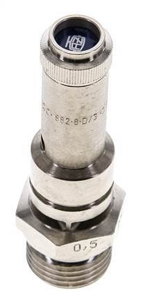 G 1/2'' Nickel-plated Brass Pre-Set Safety Valve 11 bar (159.54 psi) DN 8