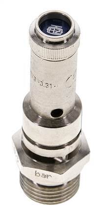 G 1/2'' Nickel-plated Brass Pre-Set Safety Valve 6 bar (87.02 psi) DN 8