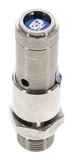 G 1/2'' Stainless steel 316 Ti Pre-Set Safety Valve 1.6 bar (23.21 psi) DN 10