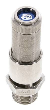 G 1/2'' Stainless steel 316 Ti Pre-Set Safety Valve 4.5 bar (65.27 psi) DN 10