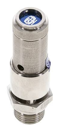 G 1/2'' Stainless steel 316 Ti Pre-Set Safety Valve 4.5 bar (65.27 psi) DN 10