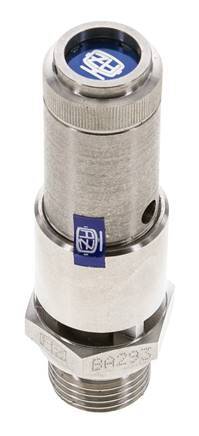 G 1/2'' Stainless steel 316 Ti Pre-Set Safety Valve 4.5 bar (65.27 psi) DN 10