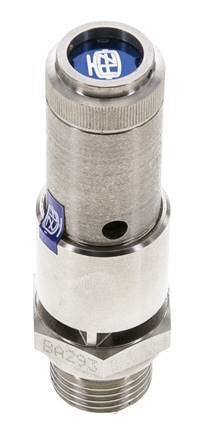 G 1/2'' Stainless steel 316 Ti Pre-Set Safety Valve 4.5 bar (65.27 psi) DN 10