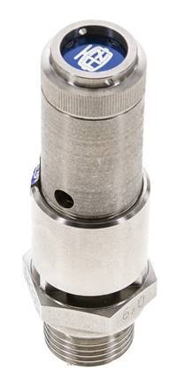 G 1/2'' Stainless steel 316 Ti Pre-Set Safety Valve 4.5 bar (65.27 psi) DN 10