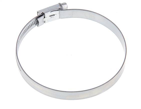 80 - 100 mm Hose Clamp with a Galvanised Steel 12 mm band - Ideal [5 Pieces]