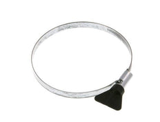 80 - 100 mm Hose Clamp with a Galvanised Steel 9 mm band With Butterfly Handle - Norma [5 Pieces]