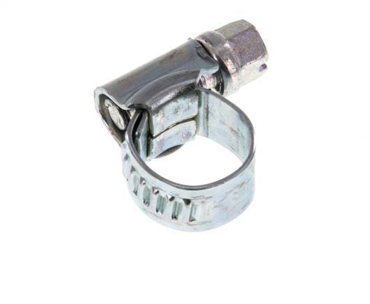 8 - 12 mm Hose Clamp with a Galvanised Steel 9 mm band - Ideal [10 Pieces]