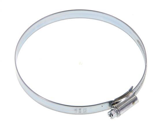 100 - 120 mm Hose Clamp with a Galvanised Steel 12 mm band - Ideal [5 Pieces]