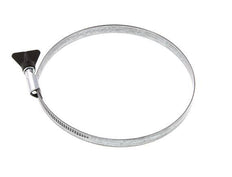 130 - 150 mm Hose Clamp with a Galvanised Steel 12 mm band With Butterfly Handle - Norma [2 Pieces]