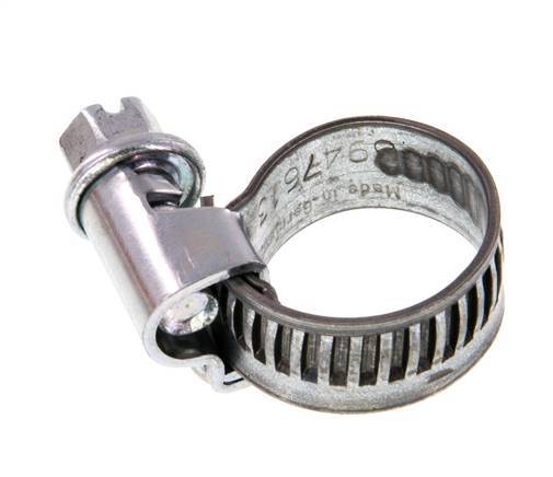 10 - 16 mm Hose Clamp with a Galvanised Steel 9 mm band - Norma [20 Pieces]