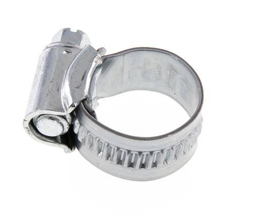 12 - 20 mm Hose Clamp with a Galvanised Steel 12 mm band - Ideal [10 Pieces]