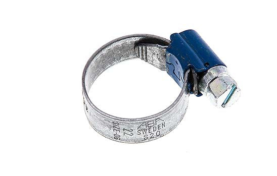 16 - 25 mm Hose Clamp with a Galvanised Steel 9 mm band - Aba [5 Pieces]