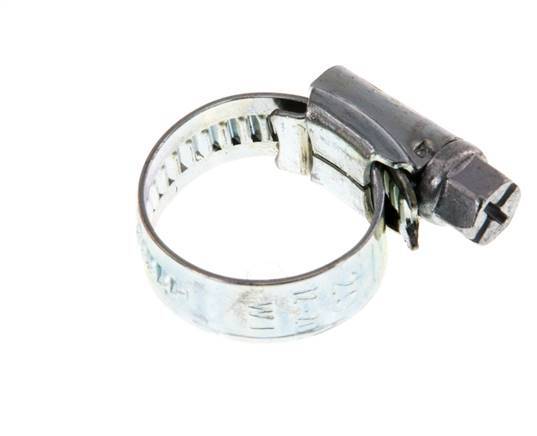 12 - 20 mm Hose Clamp with a Galvanised Steel 9 mm band - Ideal [10 Pieces]