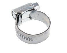 16 - 25 mm Hose Clamp with a Galvanised Steel 12 mm band - Ideal [10 Pieces]