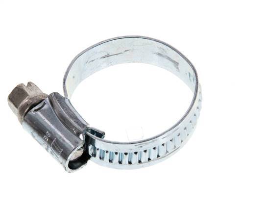 16 - 25 mm Hose Clamp with a Galvanised Steel 9 mm band - Ideal [10 Pieces]
