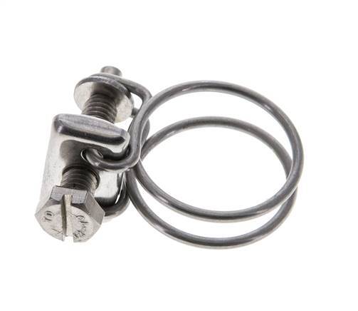 22 - 26 mm Hose Clamp Stainless Steel 304 [2 Pieces]