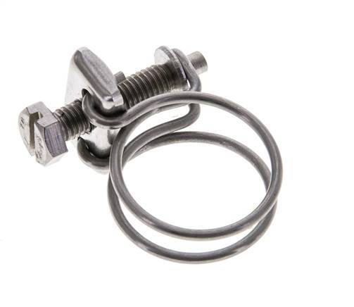 22 - 26 mm Hose Clamp Stainless Steel 304 [2 Pieces]