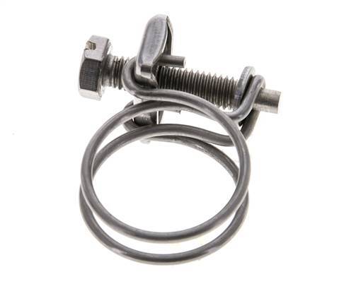 22 - 26 mm Hose Clamp Stainless Steel 304 [2 Pieces]