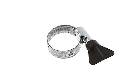 16 - 27 mm Hose Clamp with a Galvanised Steel 12 mm band With Butterfly Handle - Norma [5 Pieces]