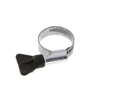20 - 32 mm Hose Clamp with a Galvanised Steel 12 mm band With Butterfly Handle - Norma [5 Pieces]