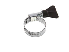 20 - 32 mm Hose Clamp with a Galvanised Steel 12 mm band With Butterfly Handle - Norma [5 Pieces]