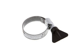 25 - 40 mm Hose Clamp with a Galvanised Steel 12 mm band With Butterfly Handle - Norma [5 Pieces]