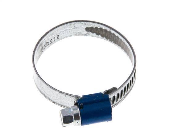 25 - 40 mm Hose Clamp with a Galvanised Steel 9 mm band - Aba [5 Pieces]