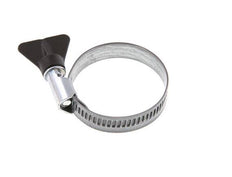 35 - 50 mm Hose Clamp with a Galvanised Steel 12 mm band With Butterfly Handle - Norma [5 Pieces]