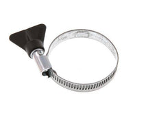 35 - 50 mm Hose Clamp with a Galvanised Steel 9 mm band With Butterfly Handle - Norma [5 Pieces]