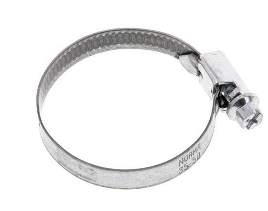 35 - 50 mm Hose Clamp with a Galvanised Steel 9 mm band - Norma [10 Pieces]