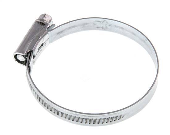 40 - 60 mm Hose Clamp with a Galvanised Steel 9 mm band - Ideal [5 Pieces]
