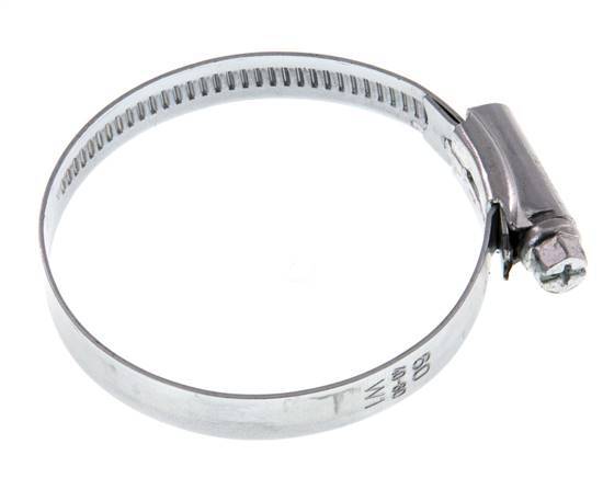 40 - 60 mm Hose Clamp with a Galvanised Steel 9 mm band - Ideal [5 Pieces]