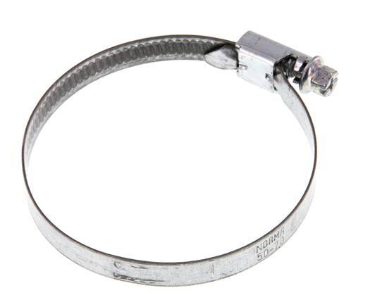 50 - 70 mm Hose Clamp with a Galvanised Steel 9 mm band - Norma [10 Pieces]
