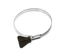 60 - 80 mm Hose Clamp with a Galvanised Steel 9 mm band With Butterfly Handle - Norma [5 Pieces]