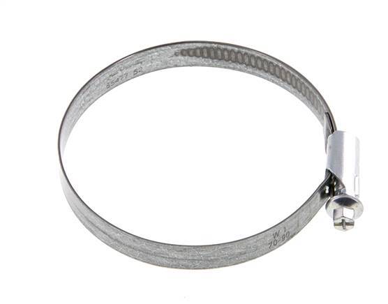 70 - 90 mm Hose Clamp with a Galvanised Steel 12 mm band - Norma [5 Pieces]